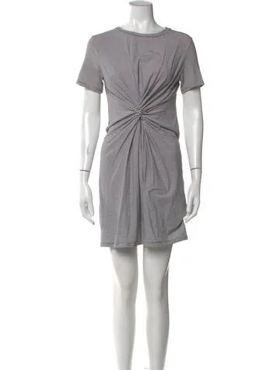 Pre-owned Theory Striped Mini Dress In Multi