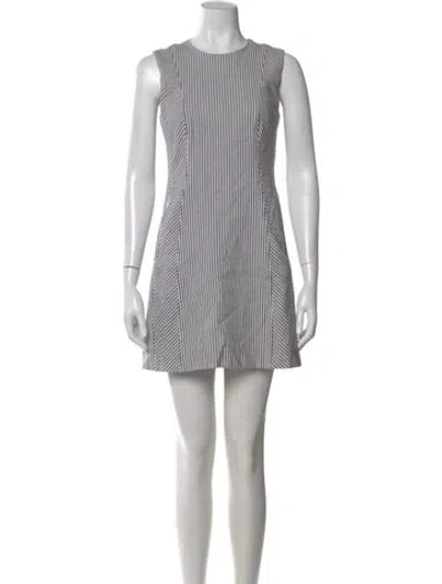Pre-owned Theory Striped Mini Dress In Multi