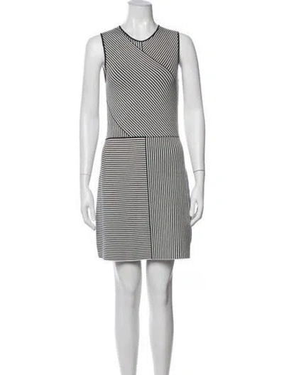 Pre-owned Theory Striped Mini Dress In Multi