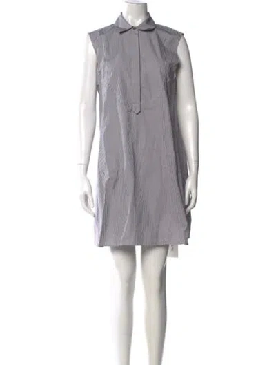 Pre-owned Theory Striped Mini Dress W/ Tags In Multi