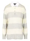Theory Striped Polo In Multicolor