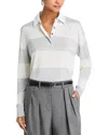 Theory Striped Polo In Plgyht/ivy