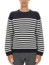 Theory Striped Shirt In Black