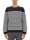 Theory Striped Shirt In Multicolour