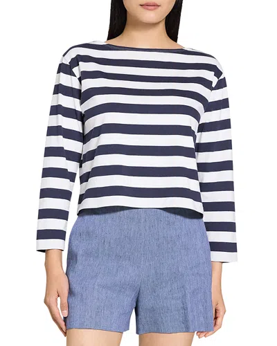 THEORY STRIPED TEE