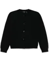 Theory Structured Waverly Cotton Cardigan In Black