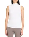 Theory Subtle Drape Top In White