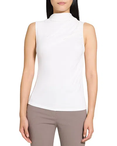 Theory Subtle Drape Top In White