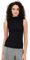 Theory Subtle Drape Top Black