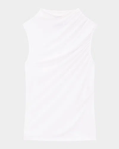 THEORY SUBTLE DRAPED MOCK-NECK TOP