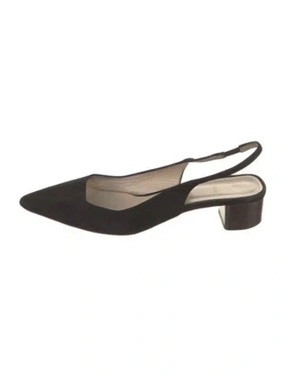 Pre-owned Theory Suede In Black