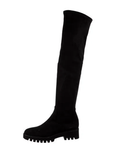 Pre-owned Theory Suede Boots In Black