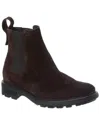 Theory Suede Chelsea Boot In Brown