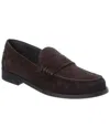 Theory Suede Loafer In Brown