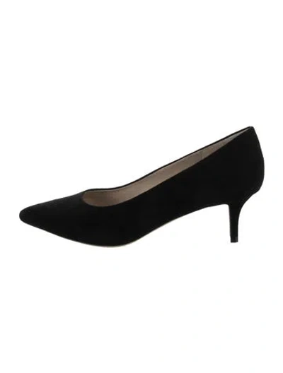 Pre-owned Theory Suede Pumps In Black