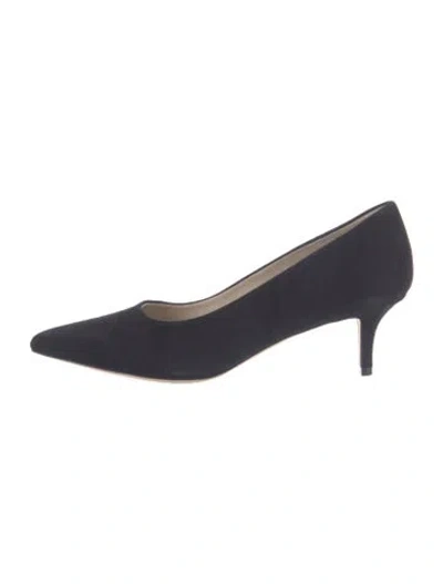 Pre-owned Theory Suede Pumps In Blue