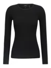 Theory Ribbed Sweater In Black