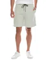 Theory Sweat Short In Light Bilen In Green