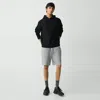 Theory Sweat Short In Light Bilen In Melange Grey