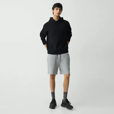Theory Sweat Short In Light Bilen In Melange Grey