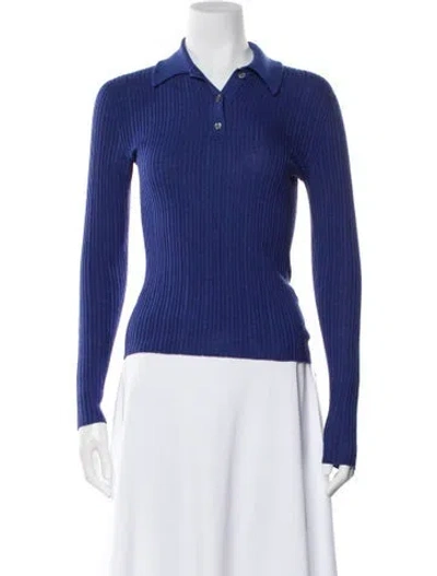 Pre-owned Theory Sweater In Blue