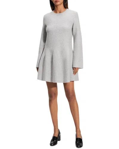 Theory Sweater Dress In Grey