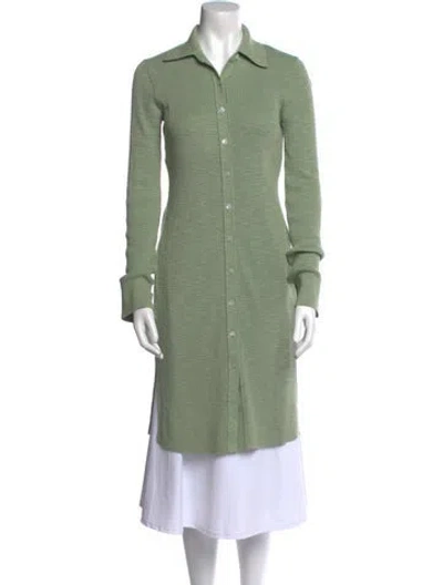 Pre-owned Theory Sweater In Green