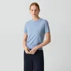 Theory Sweater Tee In Regal Wool In Blue