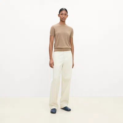 Theory Sweater Tee In Regal Wool In Brown