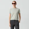 Theory Sweater Tee In Regal Wool In Green