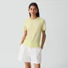 Theory Sweater Tee In Regal Wool In Yellow