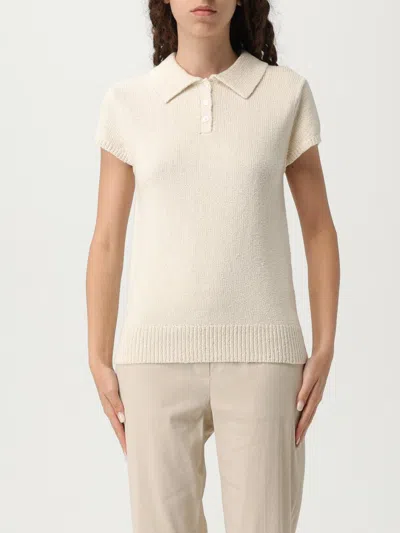 THEORY POLO SHIRT THEORY WOMAN COLOR NATURAL,429803067