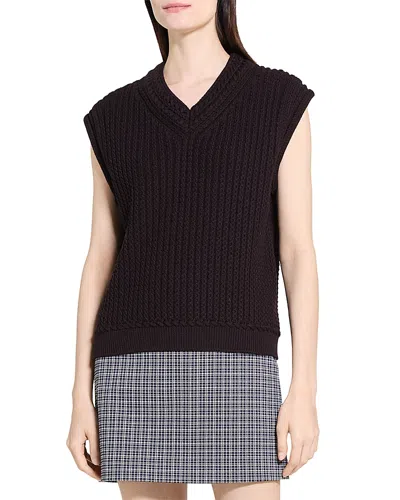 Theory Sweater Vest In Black
