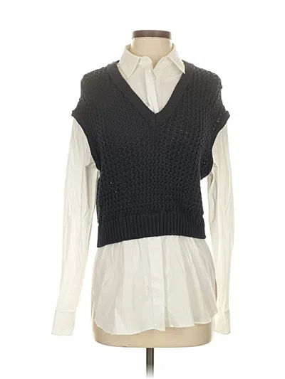 Pre-owned Theory Sweater Vest In Gray