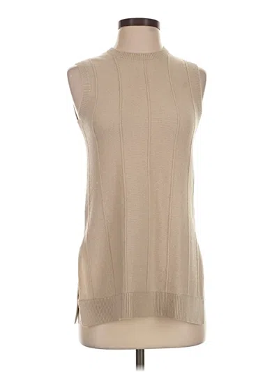 Pre-owned Theory Sweater Vest In Tan
