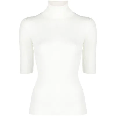 Theory Cruzio Knit Jersey T-shirt In White