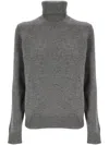 Theory Long-sleeved Sweater In Light Charcoal
