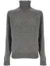 Theory Long-sleeved Sweater In Light Charcoal