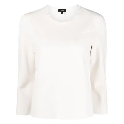 Theory Sweaters In White