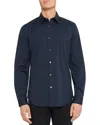 Theory Sylvain Button Down In Wealth In Blue