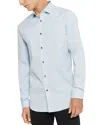 Theory Sylvain Good Cotton Slim Fit Button Down Shirt In Olympic