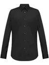 Theory Sylvain Structure Knit Shirt In Black