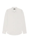 Theory Sylvain Long Sleeve Shirt In Vapor Melange