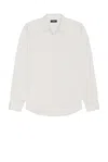 Theory Sylvain Long Sleeve Shirt In Vapor Melange