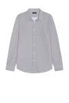 Theory Irving Long Sleeve Shirt In White