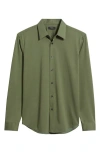 Theory Sylvain Nd Structure Knit Button-up Shirt