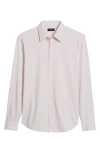 Theory Sylvain Nd Structure Knit Button-up Shirt In Dogwood