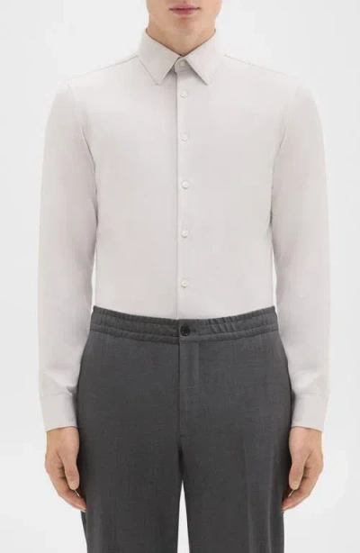 THEORY THEORY SYLVAIN ND STRUCTURE KNIT BUTTON-UP SHIRT