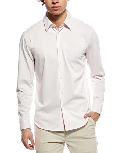 Theory Sylvain Nd.structure Woven Shirt In Pink