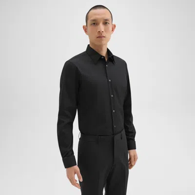 Theory Sylvain Shirt In Good Cotton In Black